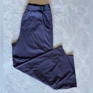 Athleta Girl Trekkie Trail Crop Pant Nightfall Purple Size XXL (16) Wide Leg